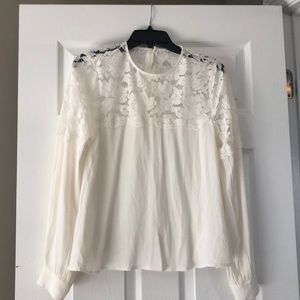 White lace blouse